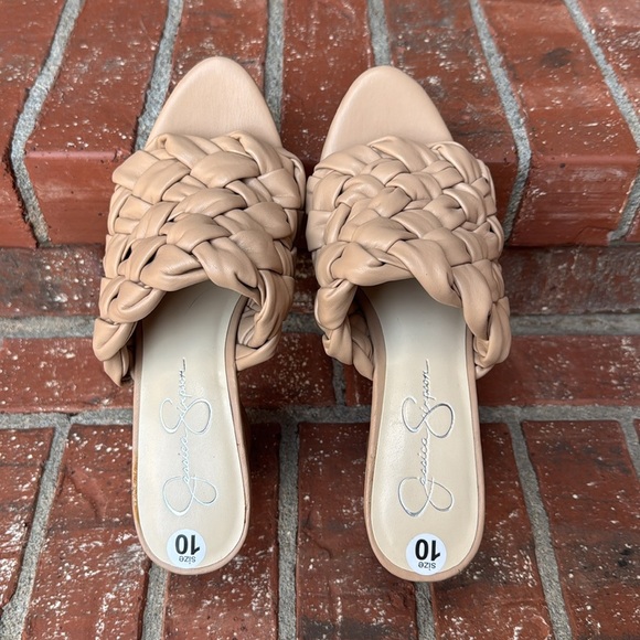 Jessica Simpson Supira Women’s Size 10 Beige Woven Platform Heels - Picture 5 of 7